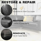 Leather Recoloring Balm, 12oz Large Size Leather Dye, Color Restorer, Scratch Repair, Furniture & Couch Restorer Kit, Repair 