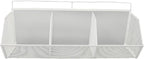 Metal Wire Basket, 3 Grids Wall Hanging Baskets, Wall Mount Slanted Opening Storage Organizer for Kitchen Bathroom Laundry Ro