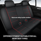 Car Seat Covers, Quilting Leather Seat Covers Full Set, Waterproof Faux Leather Automotive Seat Covers for Cars, Universal Ca