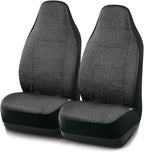 Road Comforts Car Seat Covers for Front Seat, High Back Heavy Duty Breathable Flax Seat Protector, Airbag, Not Seat Belt Comp
