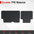 Kick Mats for 2016-2022 Honda Pilot 8 Passengers (No Elite Models) Car Mat Accessories, 2nd Kick Mats for 2022 Honda Pilot Accessories