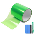 Lypumso Color Transform Light Filters, DIY Self Adhesive Car Light Tint Repair Tape for Headlight Fog Tail Lights, Transparent Outdoor Lights Window Home Decor Vinyl Wrap Film (Green, 4in x 20ft)