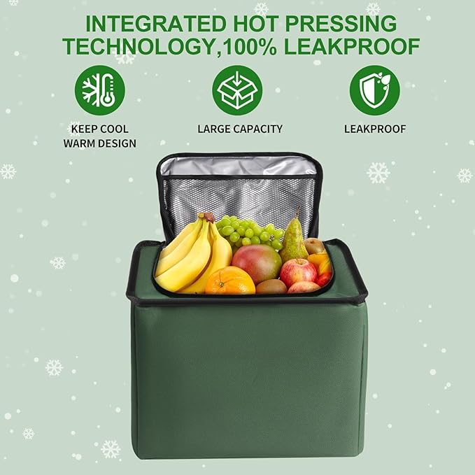 Car Trunk Organizer,115L Heavy Duty Collapsible Trunk Storage, with Insulated Leakproof Cooler Bag Vehicle Cargo Organizer with