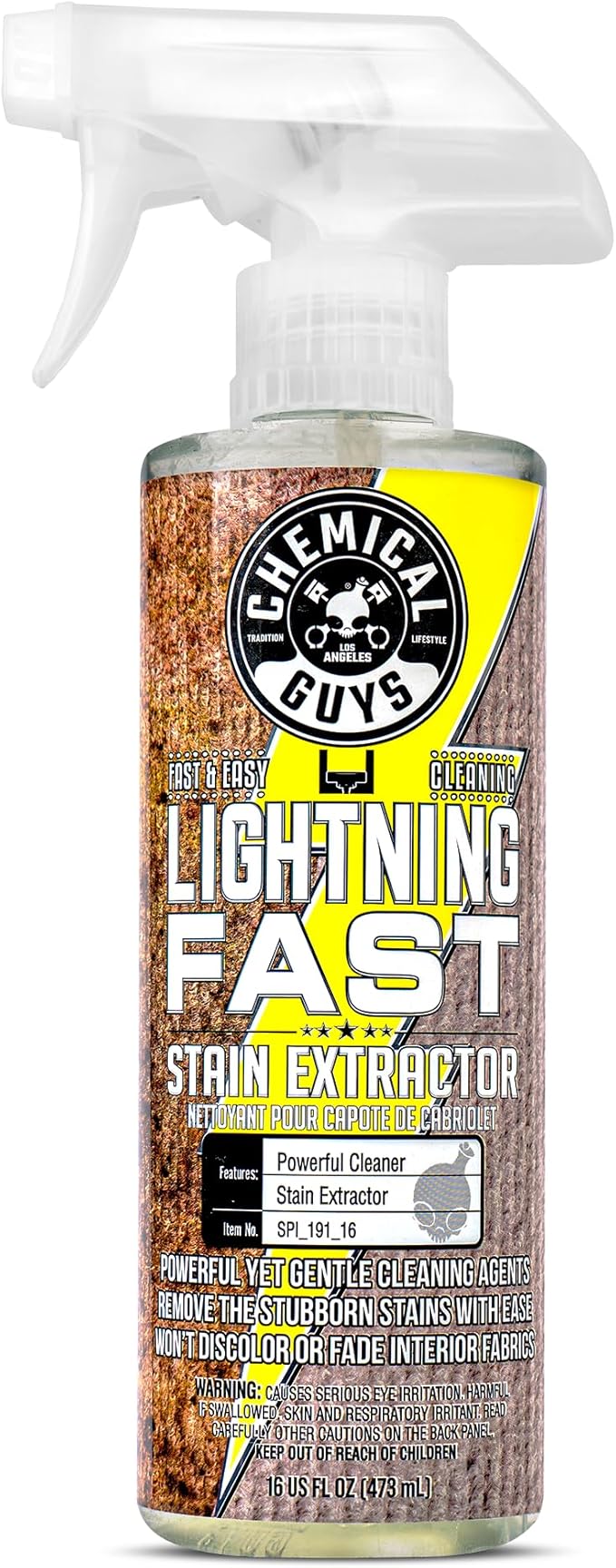 Chemical Guys Lightning Fast Carpet and Upholstery Stain Extractor - Chemical Guys Carpet Cleaner, Great for Fabric, Upholste