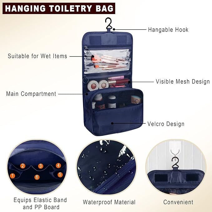 Packing Cubes, 8 Pcs Travel Packing Organizers for Suitcases, Large Capacity Travel Luggage Organizers Set includes 8 Storage