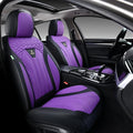 FLORICH Leather Seat Covers for Car Waterproof Front Seat Covers 2 Pack Purple Car Seat Cover Universal Driver Seat Protector