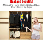 Extendable Clothes Rail with Sliding Track, Pull Out Closet Rod Adjustable 30-60cm Wardrobe Rail Clothes Rack, Wardrobe Organ