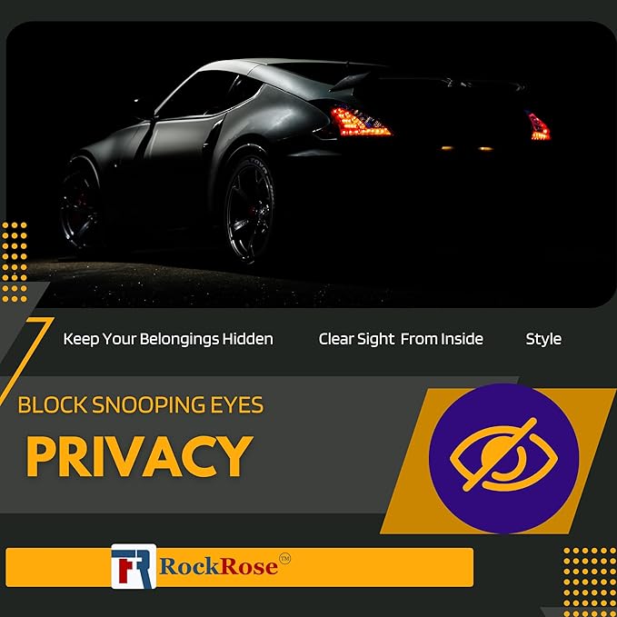 RockRose 5% Car Window Tint 40 in x 100FT 1PLY Carbon Charcoal Privacy Film Heat, UV, and IRR Block Tint for Cars or Home Adhesive Film Easy Shrink, Plotter Friendly Pro Grade