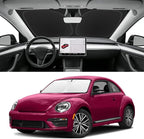 Custom Fit Windshield Sun Shade for VW Beetle 2012-2019, Blocks UV & Heat, Front Window Sunshade Accessories, Easy Fold & Store Keep Your Car Cooler