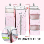 Orzbow 3-in-1 Hanging Diaper Caddy Organizer for Changing Table, Nursery Organization and Diaper Stacker for Crib Wall, Remov