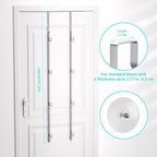 HapiRm Over Door Hat Rack - 2 Packs Hat Organizer with 8 Hooks Design, Hanging Baseball Cap Organizer Storage Holds Up to 40 