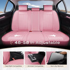 Coverado Car Seat Covers Full Set, Seat Covers for Cars, Car Seat Cover, Car Seat Protector, Leather Car Seat Cushion, Waterp
