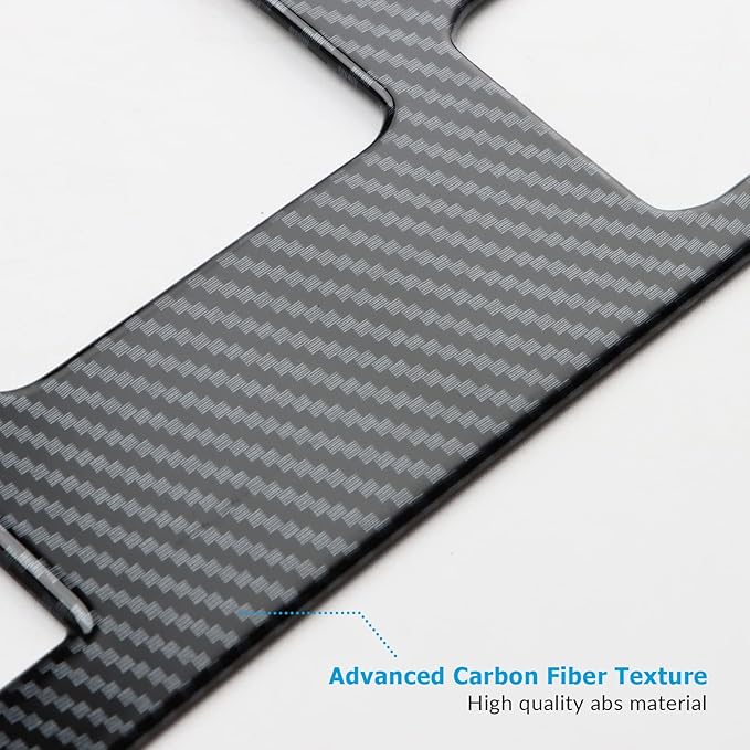 INTGET Gear Shift Panel Cover for 2022 2023 2024 2025 Toyota Tundra Accessories Carbon Fiber Center Console Gear Frame Cover for Toyota Sequoia Accessories 2025 (Gear Shift Panel)