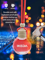 Ikeda Car Air Freshener: Hanging Car Smell Air Freshener | 10ml Hanging Car Perfume | Long Lasting Fragrance | Strong Scents 