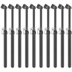 Yunsailing 10 Pcs 10 Pcs Dual Head Tire Pressure Gauge Heavy Duty Truck Tires Air Pressures Gauges with Hook Range 10-150psi, 0.7-10.3bar for Semi Trucks Car Bus Rv Van (Black)