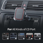OQTIQ Magnetic CD Phone Car Mount for Car CD Player, Built-in 6 Strong Magnets, Compatible with iPhone 17 16 15 14 13 12 Series,Samsung Galaxy, LG, and More, Secure Mounting with Anti-Slip Pads