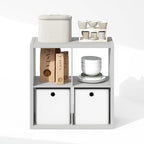 Furinno Cubic Closet Organizers and Storage, 4-Cube Closet Organizer, Open Shelf Closet Storage, Extra Thick Frame for Wardro