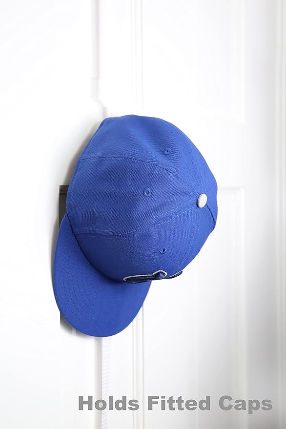 Perfect Curve Hat Organizer Cap Rack FAV | Hat Racks | Hold up to 20 caps | Over Door Organizer for Baseball Hat | Fitted & A