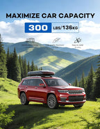 300lb Roof Rack Cross Bars Compatible with Jeep Grand Cherokee L 2021-2026 and 2022-2026 Grand Cherokee WL, Heavy Duty Aluminum Crossbar Racks Roof Rail Rooftop Luggage Canoe