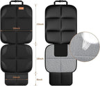 SMART ELF Car Seat Protector [1 Pack] Large Auto Protector for Child Seats with Thickest Padding and Non-Slip Backing Mesh Po