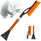 27" Snow Brush and Ice Scraper, 2-in-1 Detachable Car Snow Removal Tool with Ergonomic Grip, for Cars, Trucks, SUVs Windshield Winter Cleaning, Idea