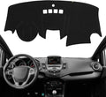 KEYOOG Dashboard Cover Dash Mat Fit for Fo-rd Fiesta 2019-2009 (Without (NAV) Navigation Models),Car Dash Board Mat Anti-Glar