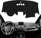 KEYOOG Dashboard Cover Dash Mat Fit for Fo-rd Fiesta 2019-2009 (Without (NAV) Navigation Models),Car Dash Board Mat Anti-Glar