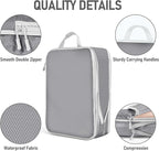 6 Set Compression Packing Cubes, Suitcase Organizer, Lightweight Travel Essentials, Compression Bags For Travel Accessories L