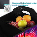TieDye Car Trunk Organizer Storage Box Collapsible Non-Slip Automotive Organizer Vehicle Organization
