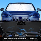 INSAUTO Windshield Sunshade For Lexus RX 350 450h 2016-2022 RX 350, RX 350 F Sport, RX 350L 2023 2024 2025 2026, Front Window Sun Visor Cover, UV Heat Blocker Protector, Foldable Sun Shade Accessories