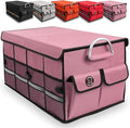 Car Trunk Organizer, Cargo Organizer SUV Trunk Storage Non Slip Bottom Waterproof Collapsible Durable Multi Compartments-(Stan