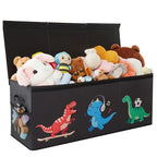 Extra Large Toy Box,150L Sturdy Dinosaur Collapsible Storage with Lid,40"x14"x16" Kids Storage Organizer,Chest Bin Baskets fo