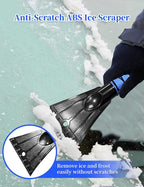 HEEYA 42.2 Inch Ice Scraper and Brush for Car, Snow Brush and Ice Scraper for Windshield Window, Car Snow Scraper with Foam Grip for SUV Truck Jeep Vehicle - Blue