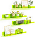 upsimples Acrylic Shelves for Wall Decor, 15" Display Shelf for Figure, Nail Polish, Wall Organizer for Bathroom, Bedroom, Li
