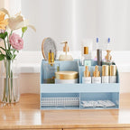 Makeup Organizer with Drawers, Cosmetic Storage for Dresser Vanity and Bathroom Countertop, Beauty Holder for Lipstick Brush,