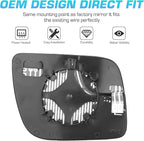 New Driver Left Side Heated Mirror Glass Fit for 2011-2017 Ford Explorer Blind Spot Mirror Glass - Left Pass Heated Convex Mirror Glass Replacement for BB5Z17K707L, BB5Z17K707M