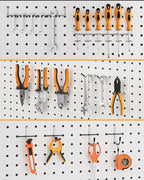 INCLY Pegboard Hooks Set for Hanging Tools, 206PCS Heavy Duty Peg Hook Hanger & Holder Fit 1/4 1/8 Inch Pegboard for Craft As