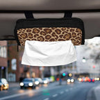Car Tissue Holder Car Visor Organizer Tissue Box Holder for Car Sun Visor Organizer with Car Vehicle Accessories Essentials Interior for Women Men Light Leopard Print