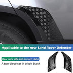 Rear Wheel Arch Covers for Land Rover Defender 2020-2025 | Gloss Black ABS Anti-Scratch Protection Cover Trim Kit |Defender 110 130 Accessories | Easy Installation| Decoration Armor