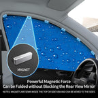 Aokway Side Window Sunshade Sun Shade for Car Window Double Thickness Auto Windshield Sunshades Curtain Universal Fit for Driver for Baby UV Protection (Front Side 2pcs)