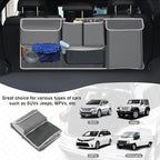 UYYE Trunk Hanging Organizer, Backseat Storage Bag, Collapsible Car Interior Accessories with 4 Pockets & 2 Mesh Pouches for