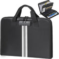 Accordion File Organizer with Combination Lock,Fireproof Expanding File Folder with Multi Pockets,13 Pockets Document Organiz