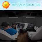 Semi-Truck Sun Shade for Windshield and Side Window | 300T Sunshade Maximum Coverage | Block Sun Heat Rays | Keep Warm in Winter for Semi, Commercial & Big Rig Truck, RV, Boat