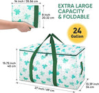 BALEINE 2-Pack Oversized Moving Bags with Reinforced Handles, Heavy-Duty Storage Tote for Clothes, Moving Supplies (Clover, 2