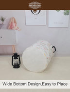 HUNRUNG Laundry Hamper,Large Canvas Fabric Lightweight Storage Basket Toy Organizer Dirty Clothes Collapsible Waterproof for 