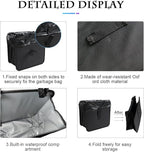 Foldable Trash Can, Hanging Waterproof Leakproof Storage Bag with Large Capacity, Car Interior Accessories (Large)