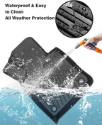 Powerty Floor Mats for 2023 2024 2025 Mercedes Benz GLC?GLC 300?GLC 350e?4Matic Accessories All Weather Floor Liner 3D TPE 1st & 2nd Row Floor Mat Heavy-Duty Floor Liners
