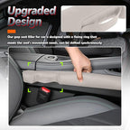 Aokdom 2026 2PCS Upgraded Car Seat Gap Filler with Fixing Ring,Elastic Car Gap Filler to Avoid Dropping Cell Phones/Keys,Essential Cars Gaps Seat Fillers Cars Accessories (Light Beige)