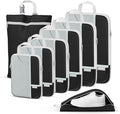 Percover Compression Packing Cubes 8-Piece Set, Packing Cubes Compression for Travel with Laundry Bag & Shoe Bag, Travel Orga