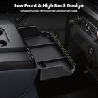 Front Center Console Organzier Headrest Tray Compatible with 2011-2025 2026 Ford F150 F250 F350 F450 F550 F650, Jump Seat Storage Container Box Armrest Table Desk Insert Accessories (Jump Seat Only)